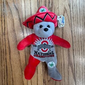 Ohio State Buckeyes 2002 National Champions Tostitos Fiesta Bowl Bear